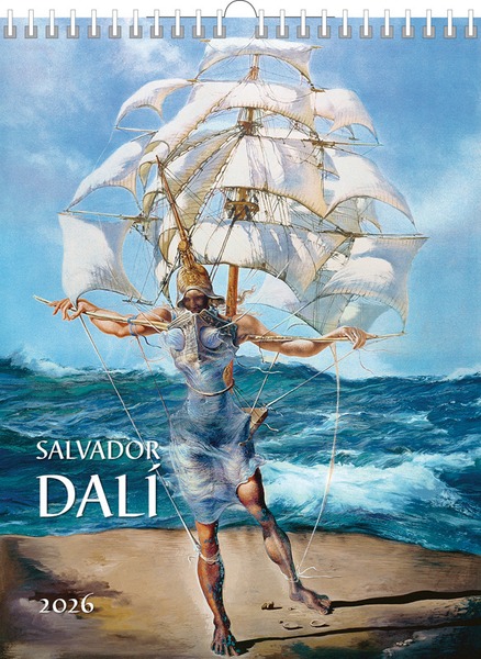 Falinaptár 42x56 cm spirálozott SG "Salvador Dalí"