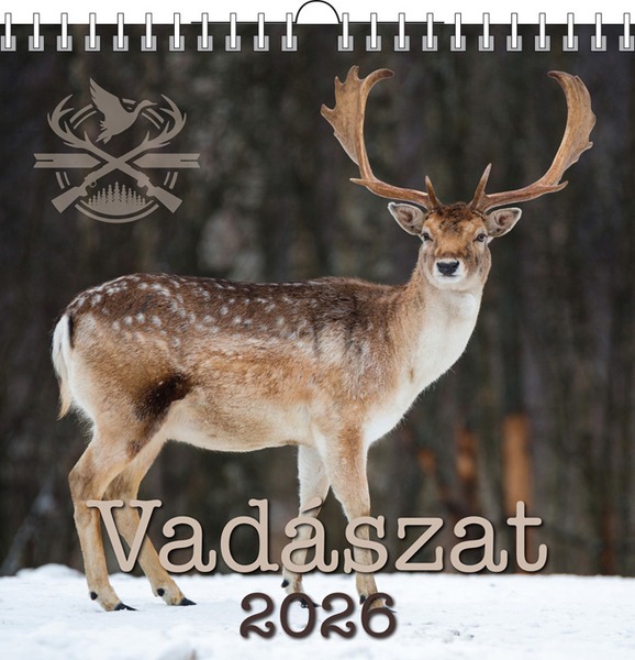 Falinaptár 33x33 cm spirálozott T-Calendar "Vadászat"