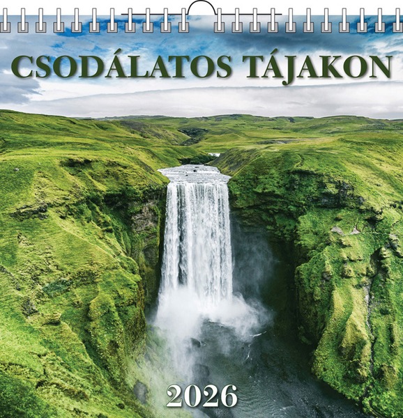 Falinaptár 33x33 cm spirálozott T-Calendar "Csodálatos tájakon"