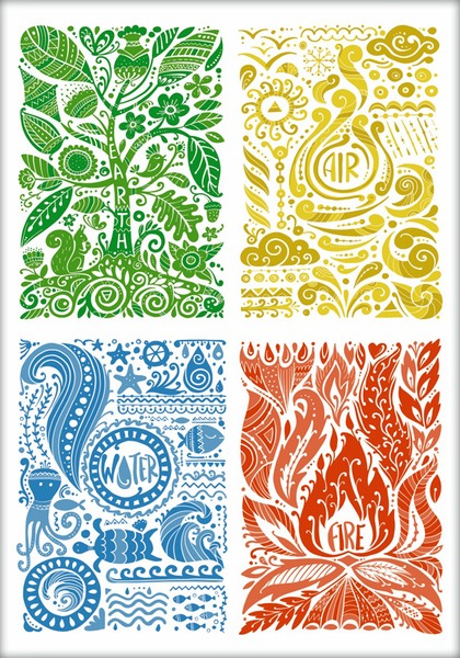 Határidőnapló A/5 napi DayLiner "Colors" Elements