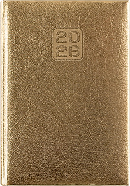 Határidőnapló B/6 heti DayLiner "Mirror" arany