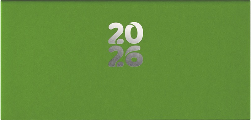 Zsebnaptár heti, fekvő DayLiner "Pannon" világoszöld