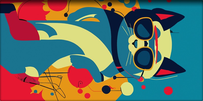 Zsebnaptár heti, fekvő DayLiner "Colors" Astro Cat