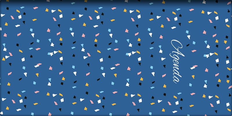Zsebnaptár heti, fekvő DayLiner "Colors" Sky