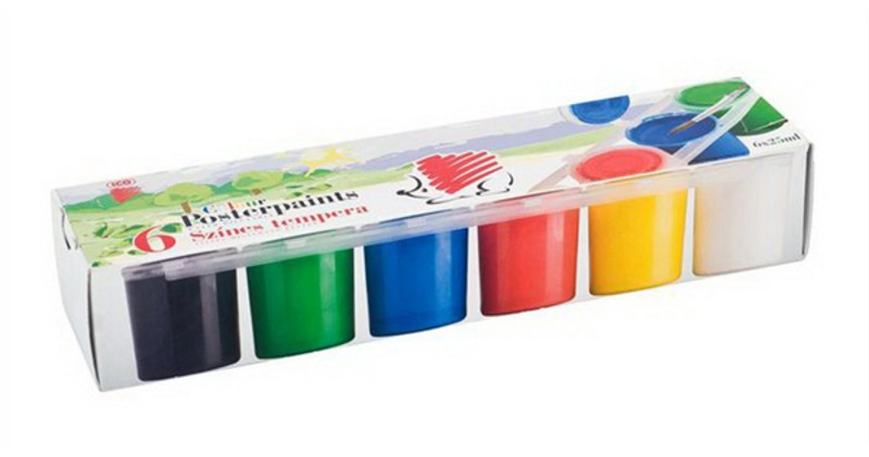 Tempera k&eacute;szlet 25 ml ICO S&uuml;ni 6 sz&iacute;n