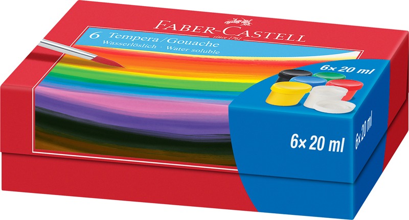 Tempera készlet 20 ml Faber-Castell 6 szín