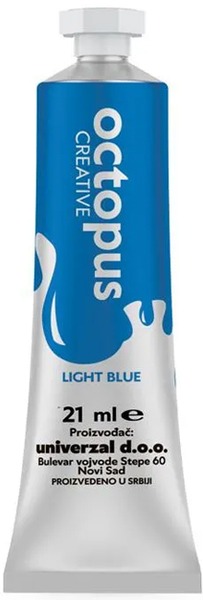 Tempera 21 ml Octopus világoskék