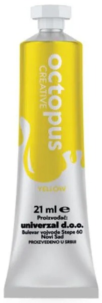 Tempera 21 ml Octopus sárga
