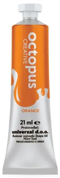 Tempera 21 ml Octopus narancs