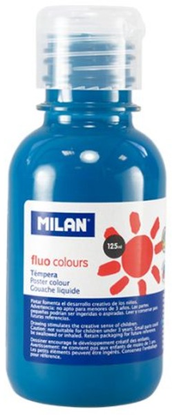 Tempera 125 ml Milan fluo kék