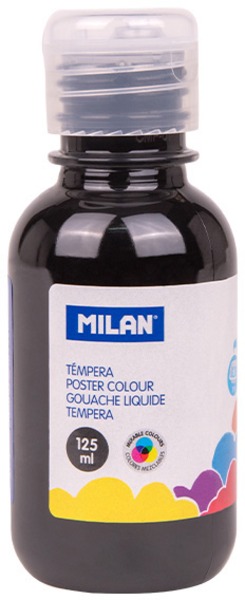 Tempera 125 ml Milan fekete