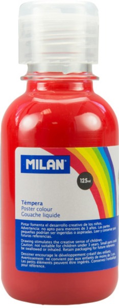 Tempera 125 ml Milan vörös