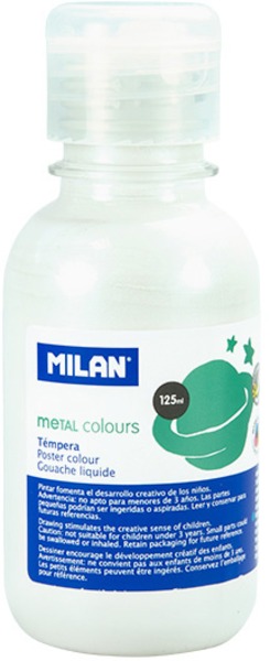 Tempera 125 ml Milan metál fehér