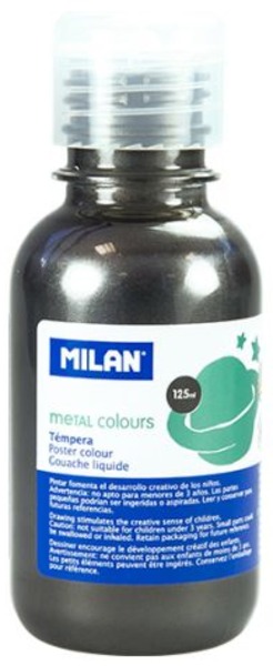 Tempera 125 ml Milan metál szürke