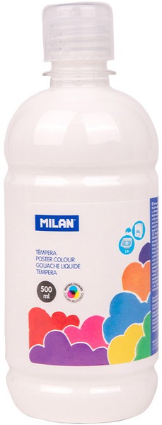 Tempera 500 ml Milan fehér