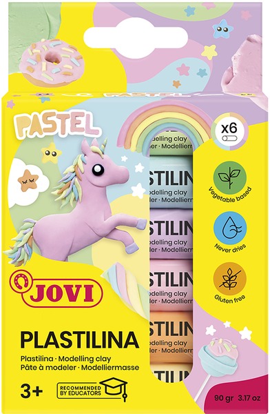 Gyurmakészlet 15 g Jovi 6 pasztell szín