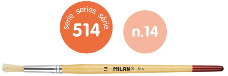 Ecset 14-es sertéssörte 6 db/csomag Milan 514