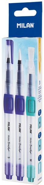 Ecsetfilc 8 ml-es víztartállyal Milan "Water Brush" S, M, L