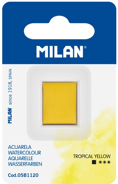 Vízfesték, tégelyes Milan "Art" sárga