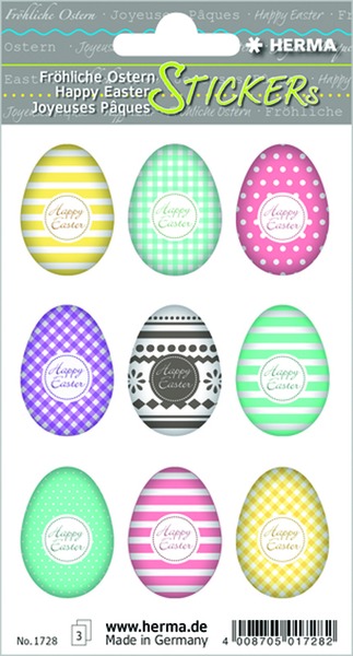 Matrica, húsvéti Herma "Decor" Easter eggs