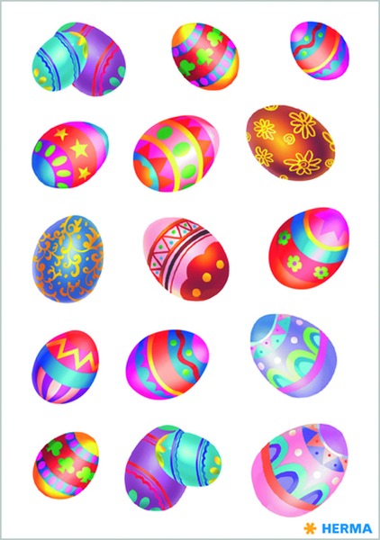 Matrica, húsvéti, glitteres Herma "Decor" Easter eggs