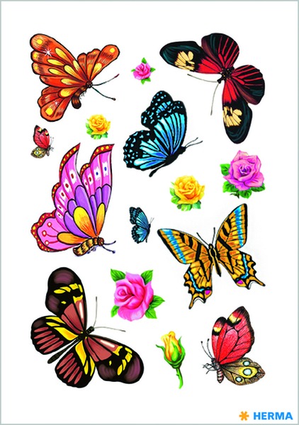 Matrica tetoválás Herma "Classic Tattoo" Butterflies