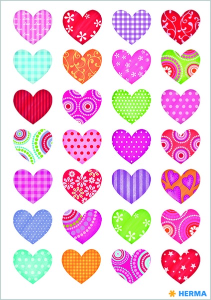 Matrica Herma "Decor" Hearts
