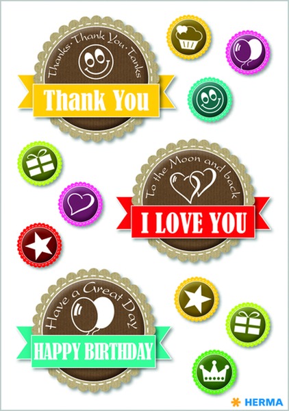 Matrica Herma "Decor" Happy Day