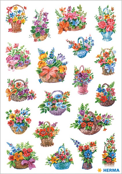 Matrica Herma "Decor" Flowers in Basket