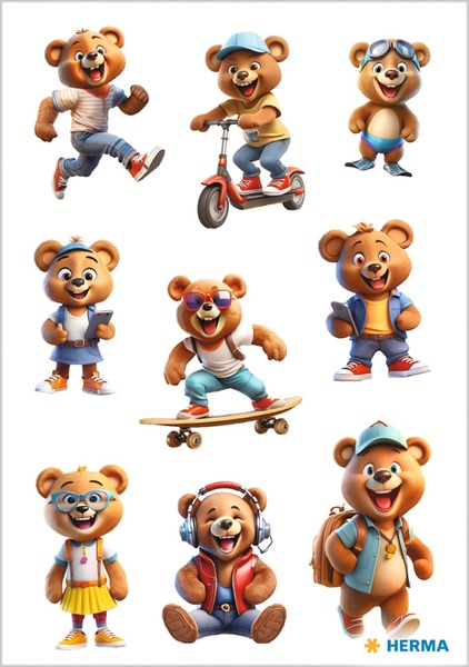 Matrica Herma "Decor" Cool Teddies