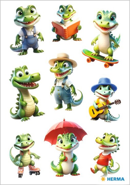 Matrica Herma "Decor" Funny Crocodiles