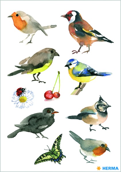 Matrica Herma "Decor" Watercolour Birds