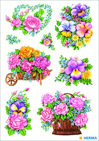Matrica Herma "Decor" Nostalgic Flowers