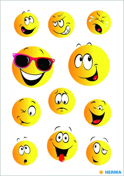 Matrica Herma "Decor" Happy Faces