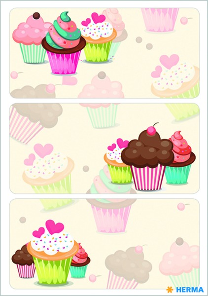 Matrica, feliratozható Herma "Home Kitchen" Cupcakes