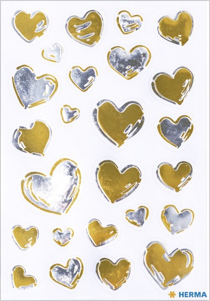 Matrica, metál Herma "Home Feeling" Hearts