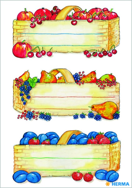 Matrica, feliratozható Herma "Home Kitchen" Fruit Basket