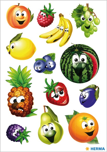 Matrica, mozgó szemes Herma "Magic" Fruits