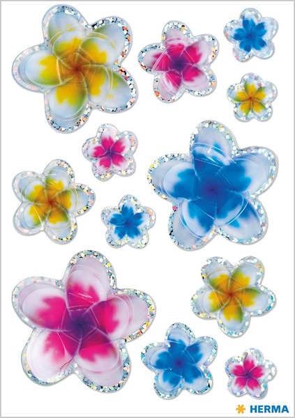 Matrica, 3D Herma "Magic" Summer Flower