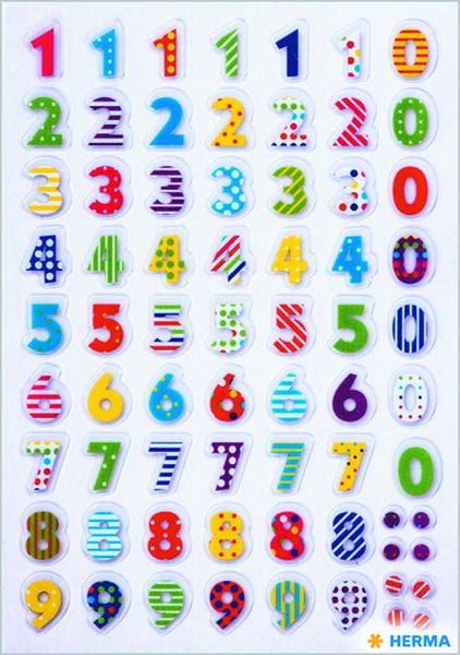 Matrica Herma "Magic" Colourful Numbers