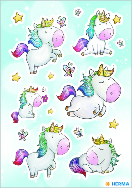 Matrica, strasszköves Herma "Magic" Unicorn Stardust