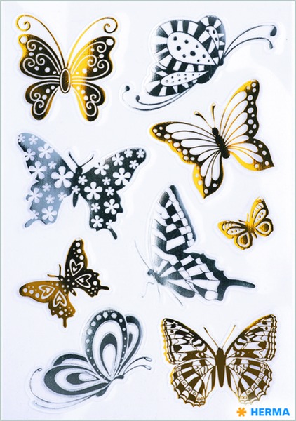 Matrica, metál Herma "Home Feeling" Butterflies