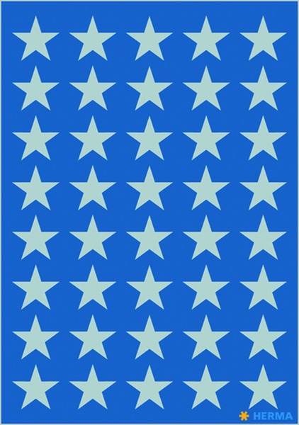 Matrica, karácsonyi Herma "Decor" Silver Stars ezüst