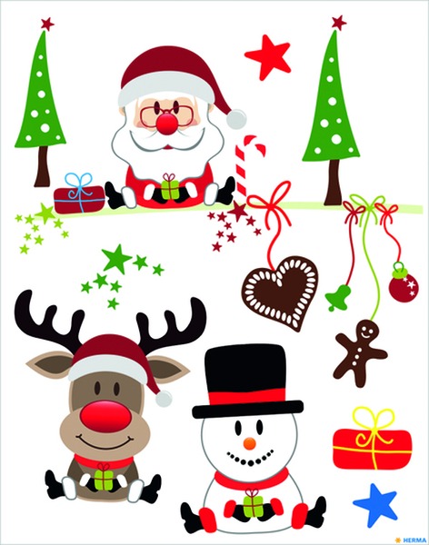 Matrica, karácsonyi Herma "Window Sticker" Christmas Joy