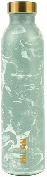 Kulacs 591 ml fém, duplafalú Milan "Lava" zöld