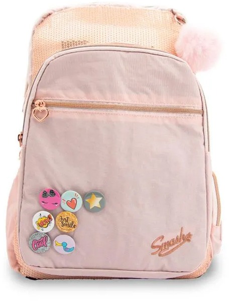 Iskolai hátizsák 23 L ergonomikus Octopus "Badget" Pink