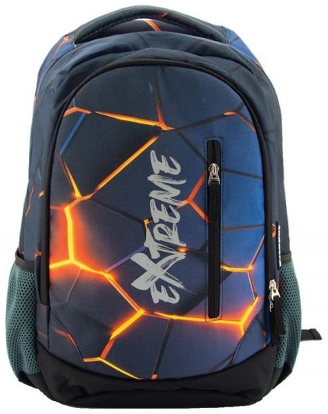 Iskolai hátizsák 20 L ergonomikus, kulacstartóval Octopus "Lava"