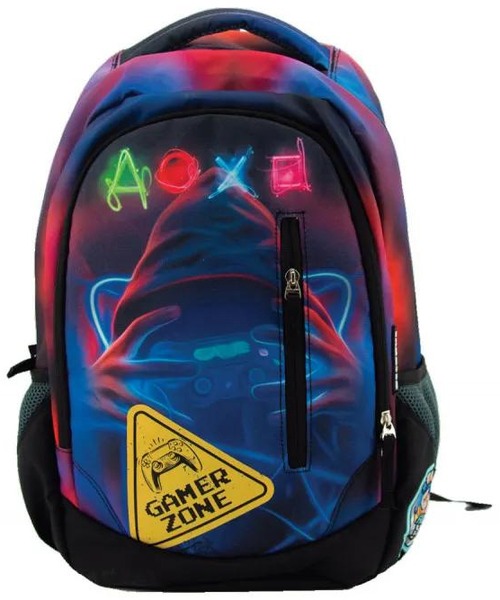 Iskolai hátizsák 20 L ergonomikus, kulacstartóval Octopus "Gamer Zone"