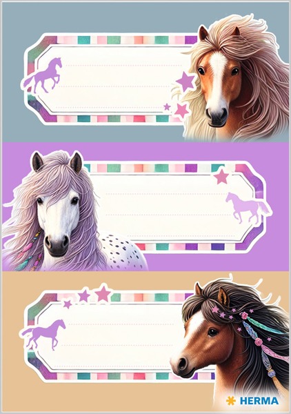 Füzetcímke 3 ív/csomag Herma "Horse World"