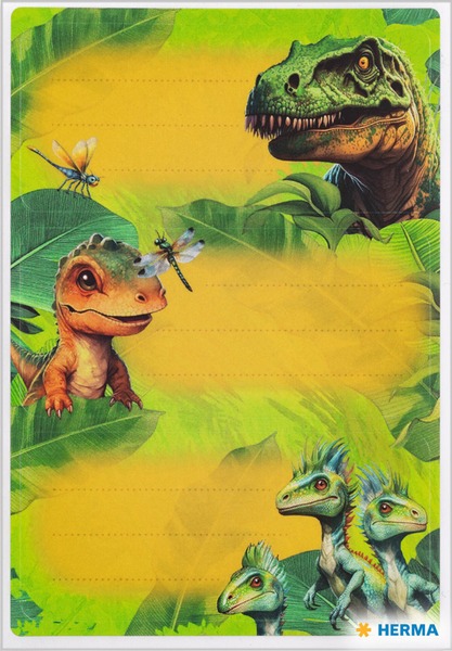 Füzetcímke 3 ív/csomag Herma "Dino World"